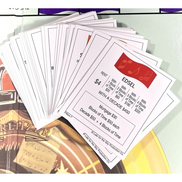 The 50's Board Game Monopoly Style Late For The Sky Complete - Picture 8 of 11